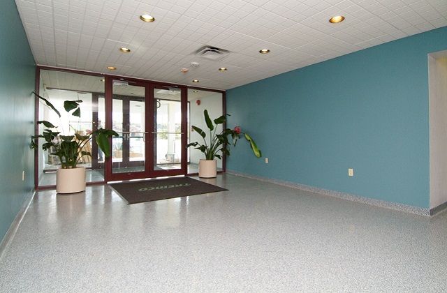 stontec erf flooring in entryway of corporate building