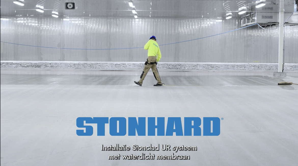 Heiploeg - Installation Stonclad UR system with waterproof membrane